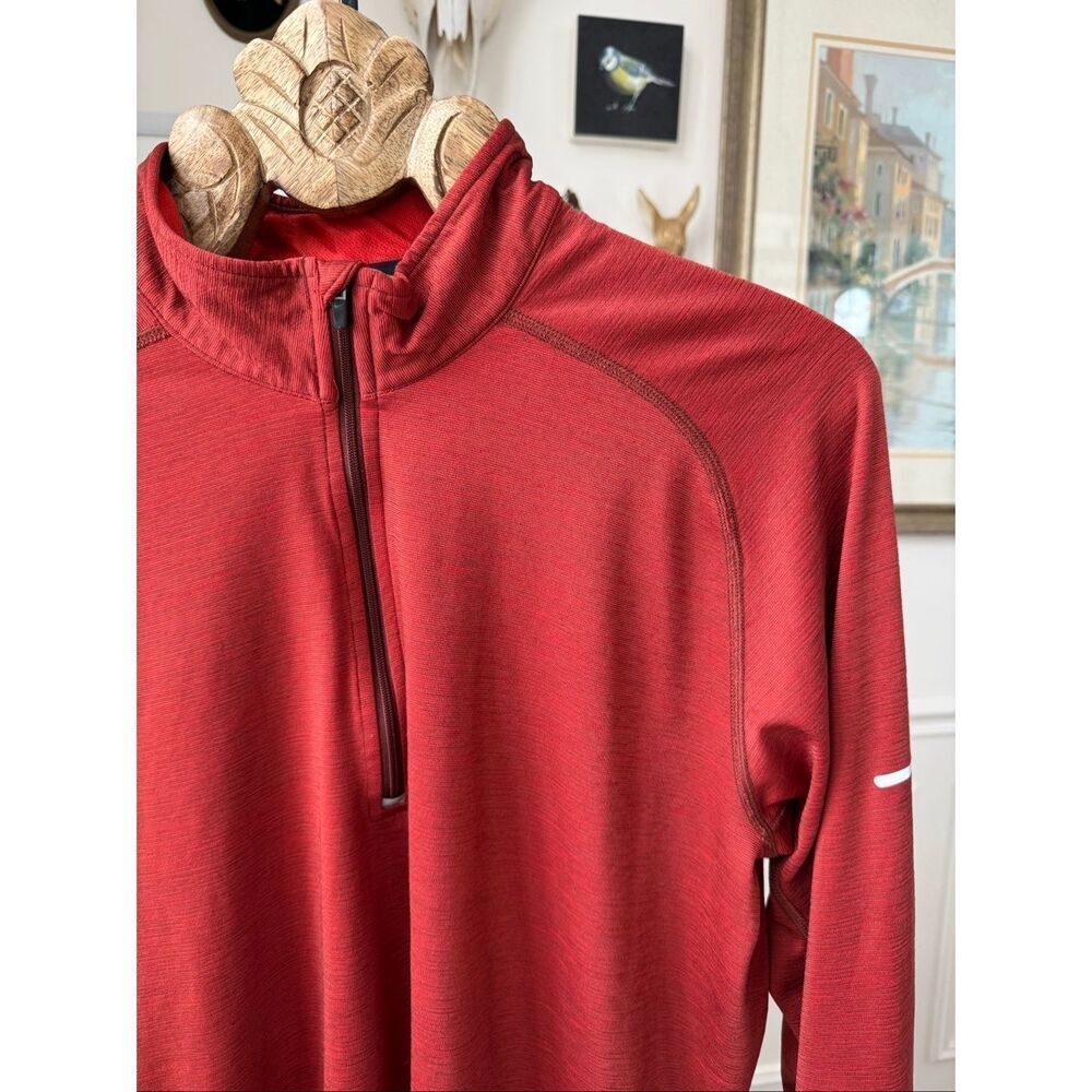 Nike Men's Dri-FIT 1/4-Zip Running Top Rust Burnt Orange  L